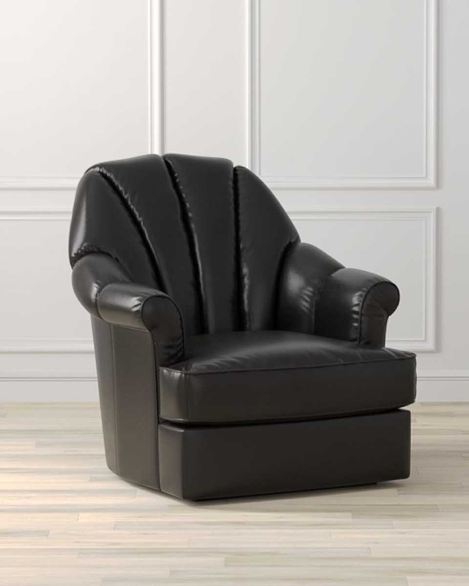 Scoch Leather Swivel Chair